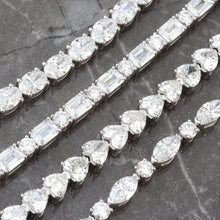 Load image into Gallery viewer, 7.00ctw Alternating Marquise &amp; Round Cut Lab Created Diamond Tennis Bracelet
