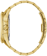 Load image into Gallery viewer, WATCH BULOVA MENS ROUND GOLD TONE ST STEEL ROMAN MARKERS SKELETON DIAL
