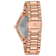 Load image into Gallery viewer, #WATCH BULOVA LADY ROSE RND CASE SILVER DIAL DOUBLE ROW CRYSTAL BEZEL
