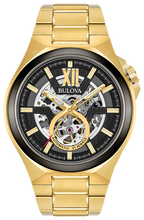 Load image into Gallery viewer, WATCH BULOVA SATIN GOLD STEEL CASE CERAMIC BEZEL SAPPHIRE CRYSTAL
