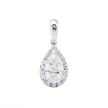 Load image into Gallery viewer, 0.60ctw Pear Solitaire with Diamond Halo
