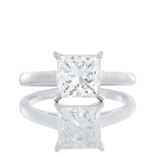 Load image into Gallery viewer, 2.00ctw Princess Cut Lab Created Diamond Ring
