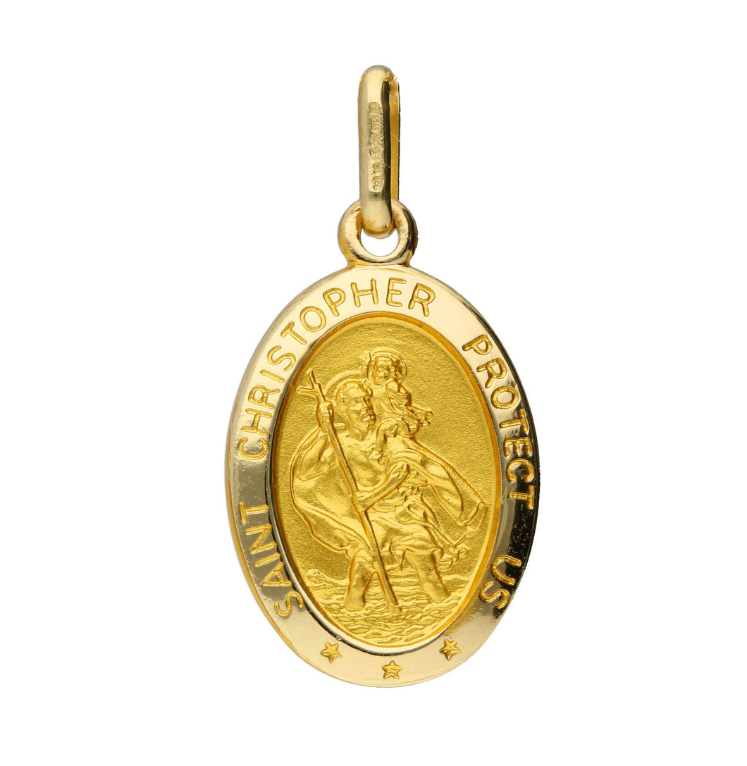 20mm Oval Saint Christopher