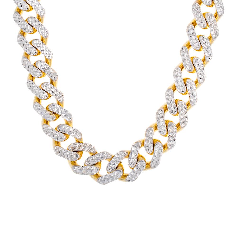 9mm Diamond Cut Monaco Chain