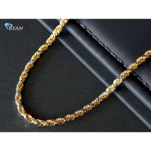 Load image into Gallery viewer, 3.60mm Solid Diamond Cut Sella Rope Link Chain
