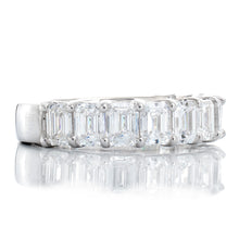Load image into Gallery viewer, 3.00ctw Lab Diamonds Emerald Cut 3/4 Eternity Band
