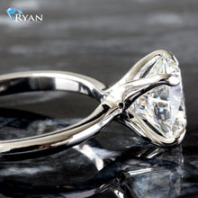 Load image into Gallery viewer, 3.03ctw Round Solitaire with Talon Basket Ring

