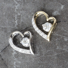 Load image into Gallery viewer, 0.40ctw Open Diamond Heart Pendant
