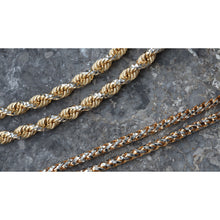 Load image into Gallery viewer, 4.50mm Solid Diamond Cut Sella Rope Chain
