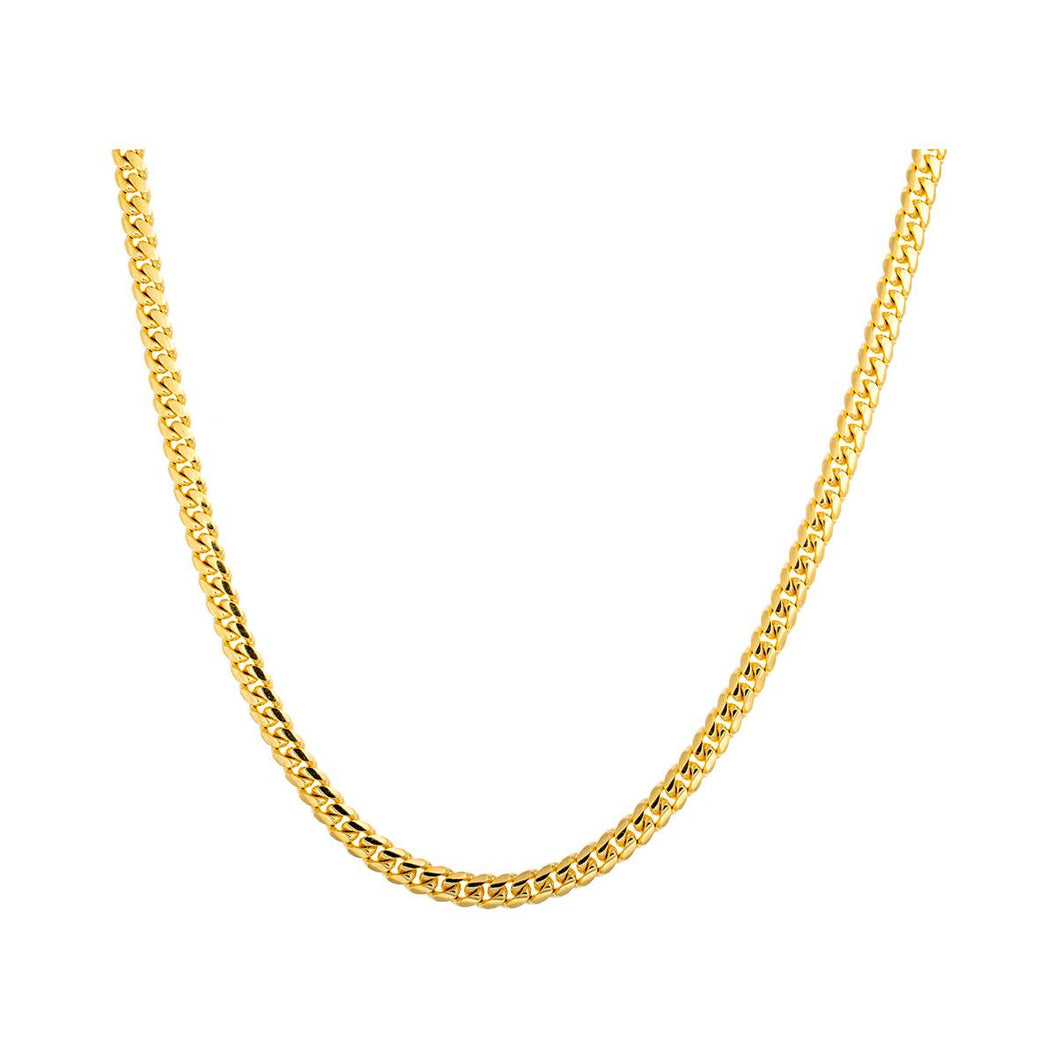 3mm Solid Miami Cuban Link Chain