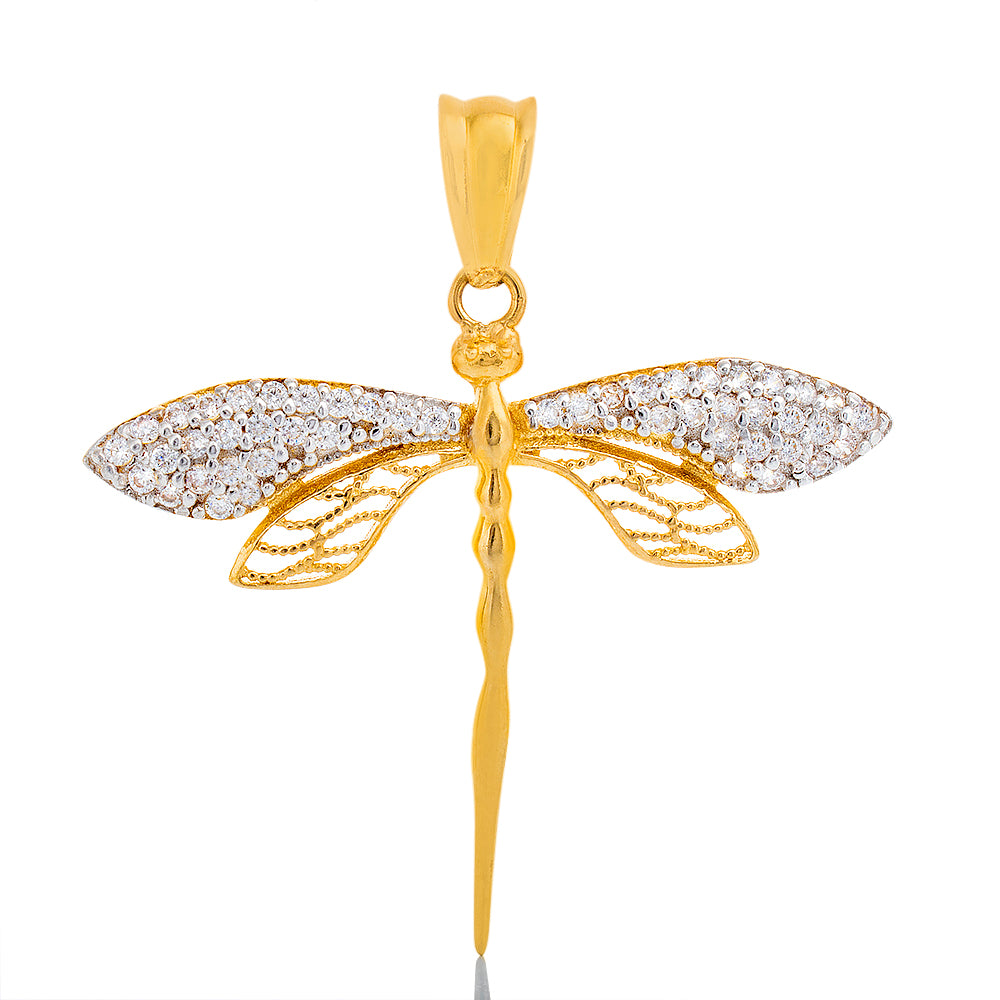 Dragonfly with CZ Wings