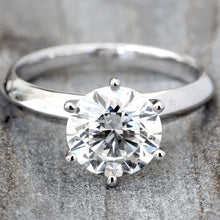 Load image into Gallery viewer, 2.02ct Round Brilliant Lab Created Solitaire With Six Prong Head
