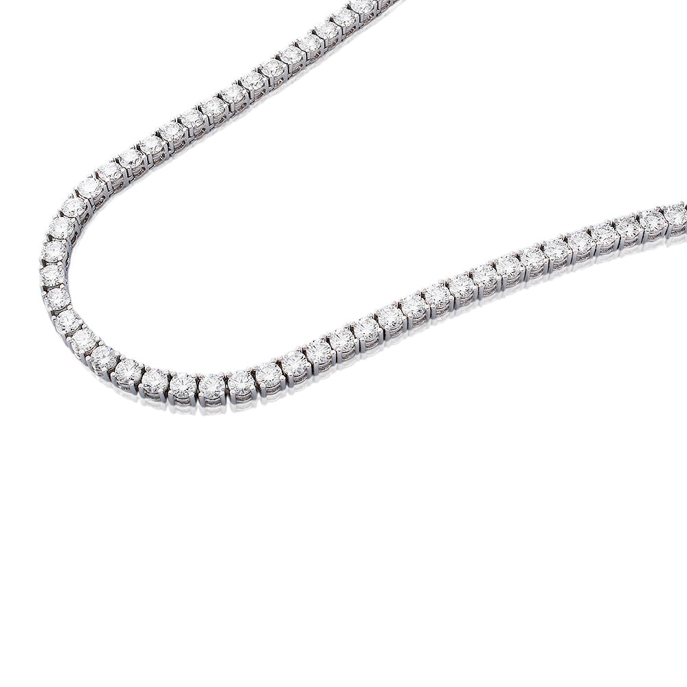 19.08ctw Round Brilliant Lab Created Diamond Tennis Chain