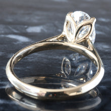 Load image into Gallery viewer, 2.00ctw Oval Solitaire with Floral Basket and Cathedral High Polished Shoulders
