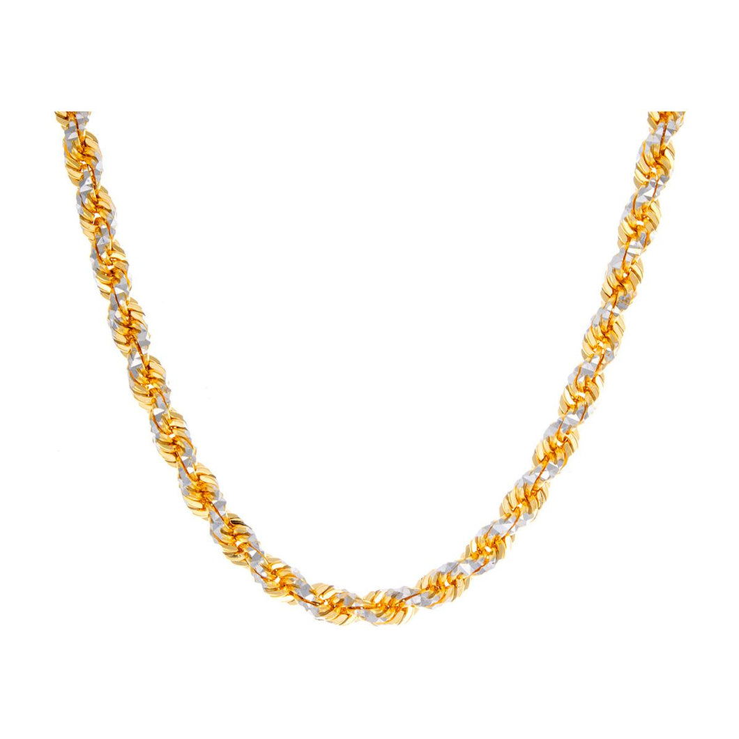 3.90mm Solid Diamond Cut Sella Rope Chain