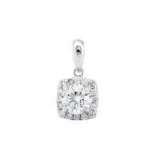 Load image into Gallery viewer, 0.60ctw Round Solitaire with Cushion Diamond Halo
