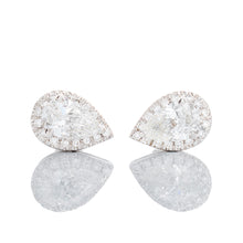 Load image into Gallery viewer, 1.15ctw Lab Created Pear Cut Diamond Studs
