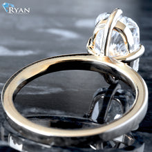 Load image into Gallery viewer, 3.03ctw Elongated Cushion Compass Setting on a Cigar Style Band Ring
