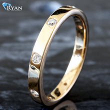 Load image into Gallery viewer, 0.20CTW Gypsy Style Bezel Set Eternity Band
