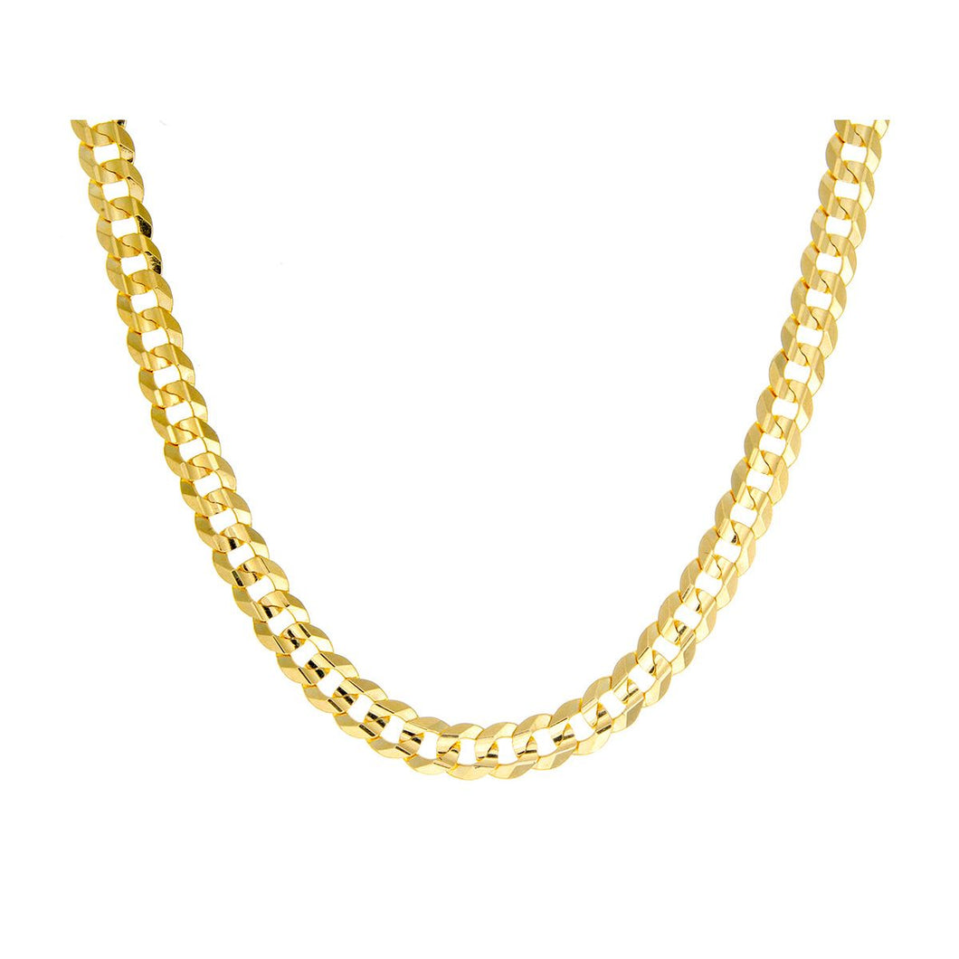 4.25mm Solid Beveled Edges Curb Links Chain