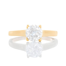 Load image into Gallery viewer, 1.06ctw Round Lab Solitaire Natural Diamond V Prongs HP Shoulders
