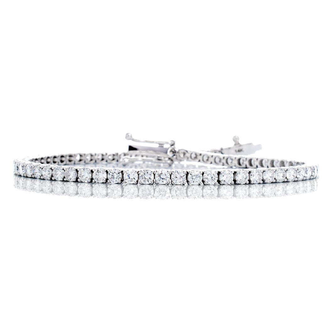 6.00ctw Round Brilliant Cut Lab Diamond Tennis Bracelet