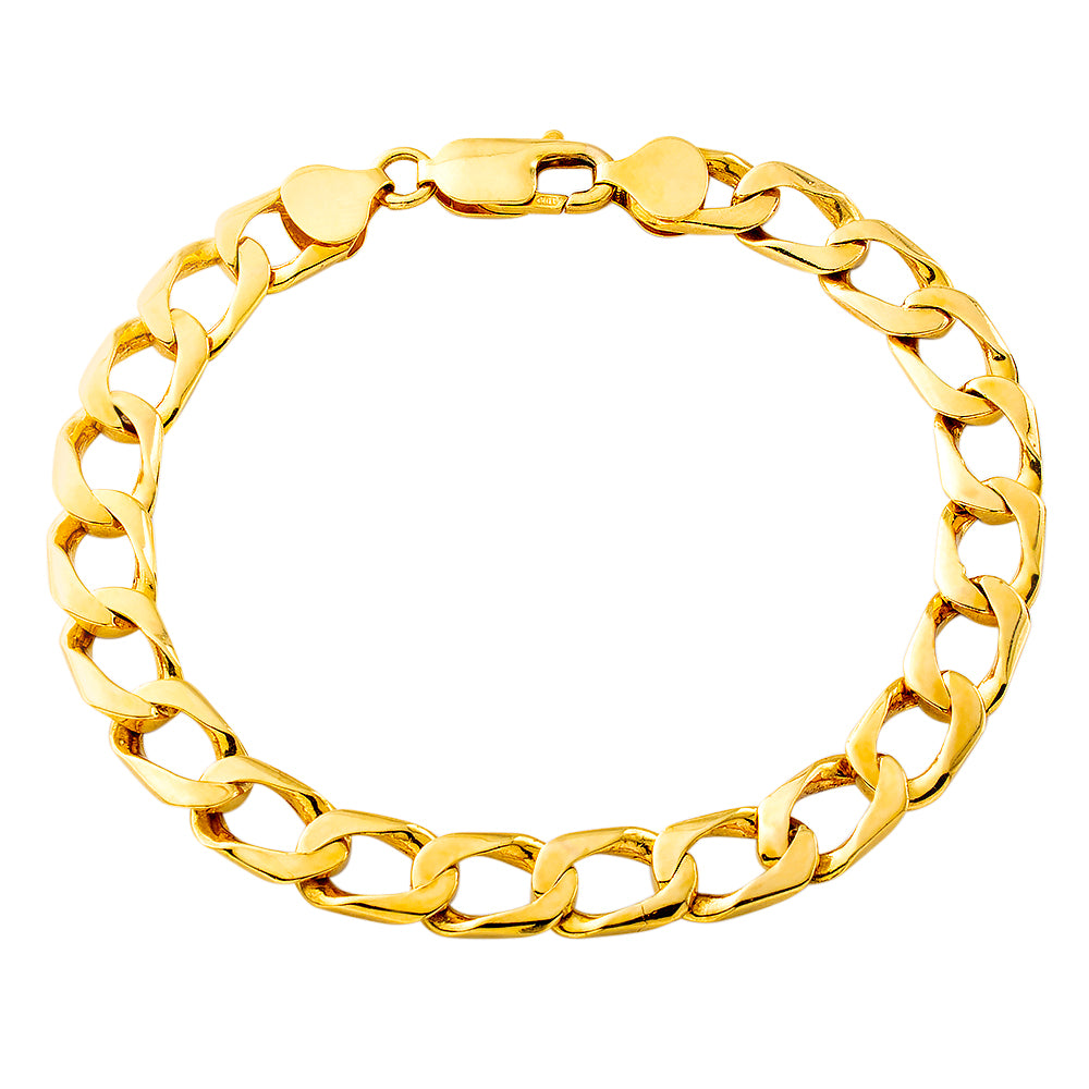 Oval Curb Casting High Polished Bracelet