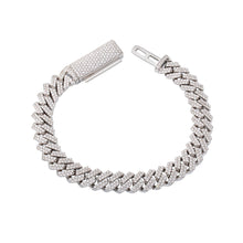 Load image into Gallery viewer, 6.00CTW Double Row Honeycomb Cuban Bracelet
