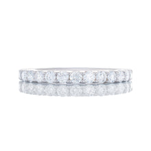 Load image into Gallery viewer, 0.49ctw 13 Diamond Shared Prong Set Band 18k White Gold
