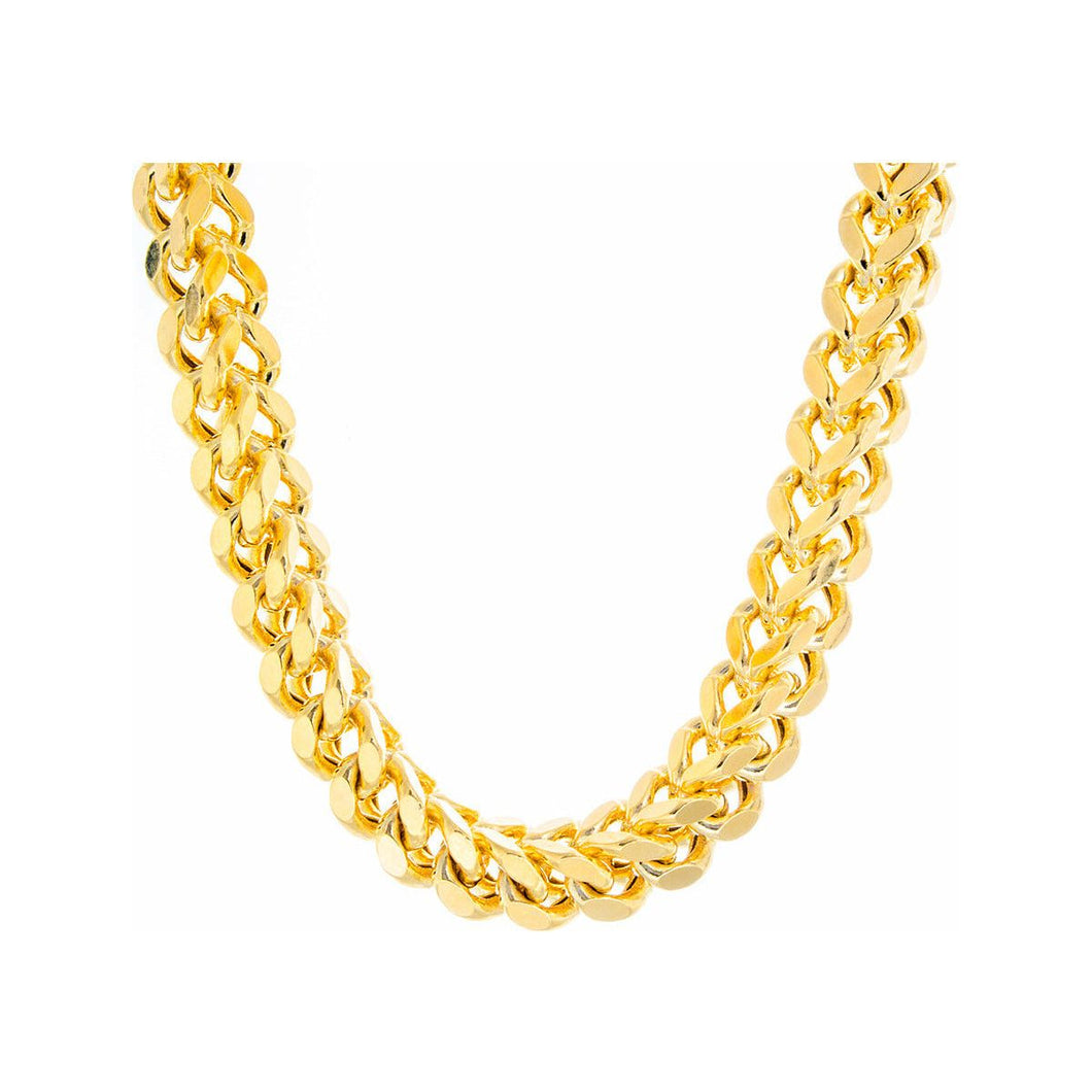 7mm Square Franco Link Chain 10k Gold