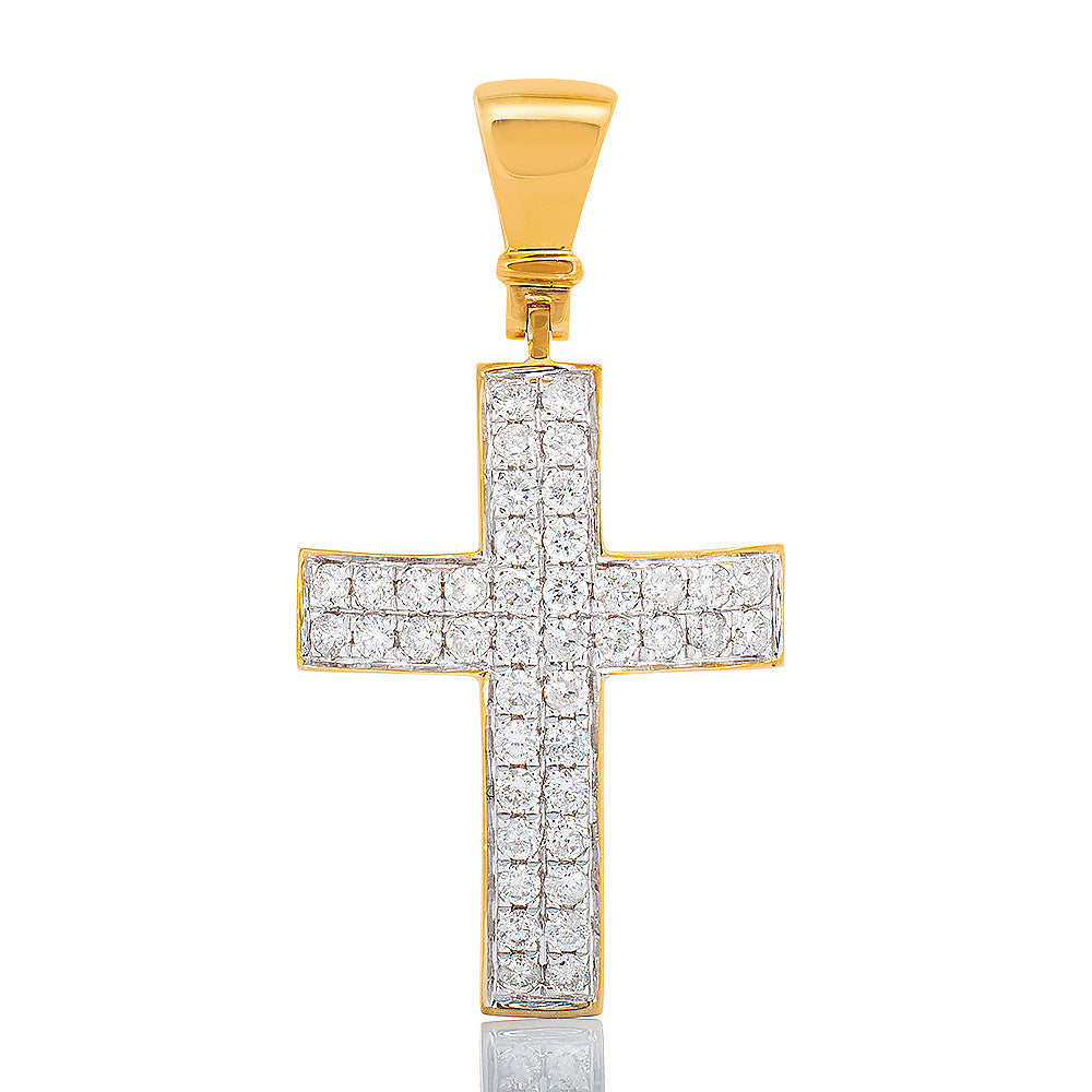 0.44ctw Small Diamond Dome Cross