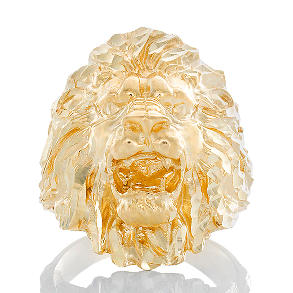 Roaring Lion Ring 10k Gold