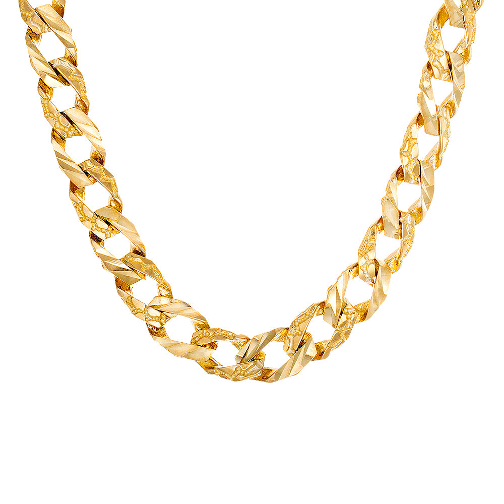 6.50mm Alternating Diamond Cut & Nugget Link Casting Chain