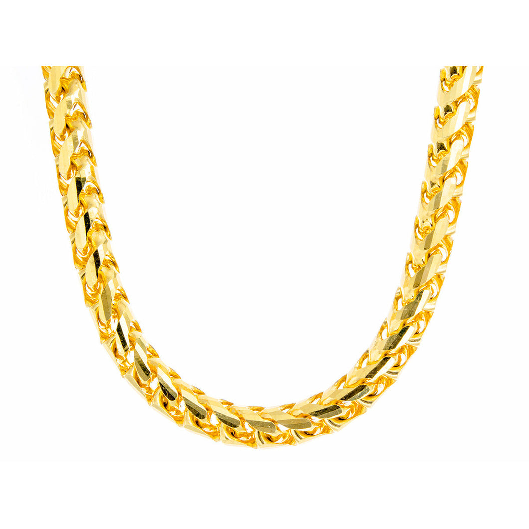 5mm Solid Round Millennium Franco Links 10k Gold