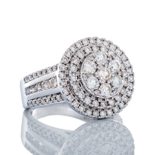 Load image into Gallery viewer, 2.00ctw Round Three Tiered Diamond Lollipop Ring 10k White Gold
