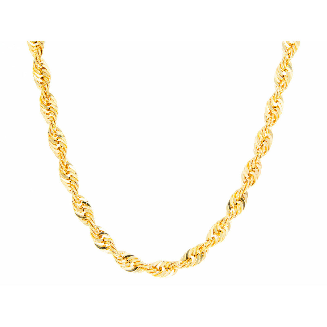 4mm Quint Rope Chain 10k Gold