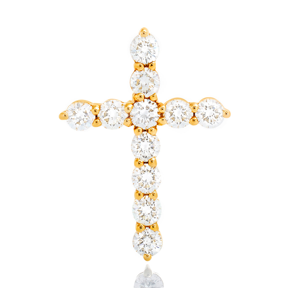 0.85ctw Diamond Solitaire Cross