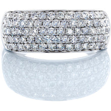 Load image into Gallery viewer, 1.00ctw Five Row Diamond Pave Dome Band
