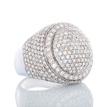 Load image into Gallery viewer, 4.70ctw Raised Dome Center Full Diamond Pave Ring
