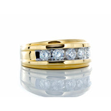 Load image into Gallery viewer, 1.00ctw Five Diamond Channel Set Band 10k Gold
