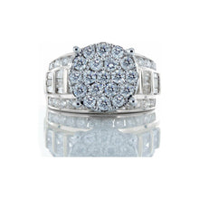 Load image into Gallery viewer, 2.00ctw Large Round Cinderella Ring 10k White Gold
