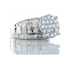 Load image into Gallery viewer, 2.00ctw Large Round Cinderella Ring 10k White Gold
