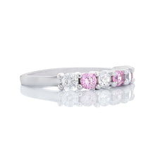 Load image into Gallery viewer, Light Pink &amp; White CZ Band
