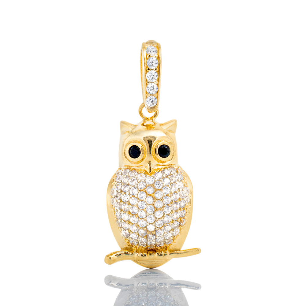 Owl on Branch Pendant