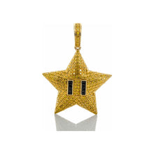 Load image into Gallery viewer, 1.25ctw Yellow Mario Star Diamond Pendant 10k Gold
