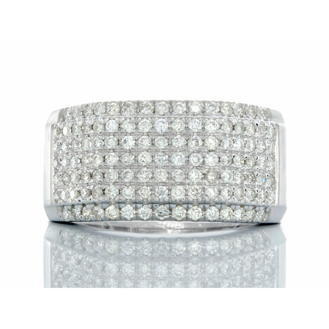 1.00ctw Octagon Diamond Pave Forefront