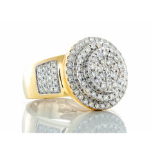 Load image into Gallery viewer, 1.35ctw Round Three Tiered Lollipop Ring 10k Gold
