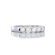 Load image into Gallery viewer, 0.50ctw Five (5) Shared Prong Set Diamond Band 14k White Gold
