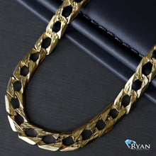 Load image into Gallery viewer, 8mm Wood Grain Finished Casting Chain 10k Gold
