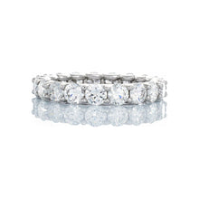Load image into Gallery viewer, 3.80ctw Shared U Prong Set Full Diamond Eternity Band 18k White Gold

